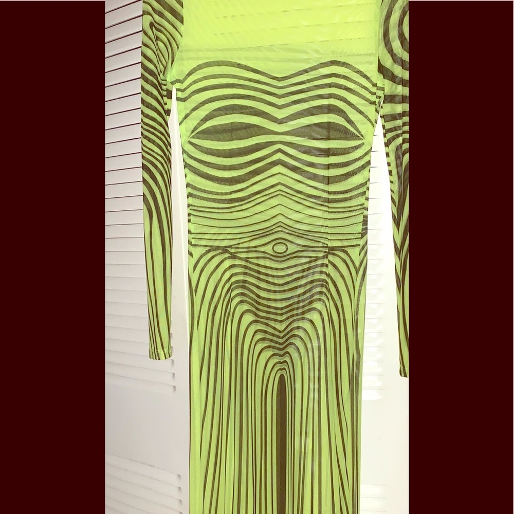 Sheer Neon Dress